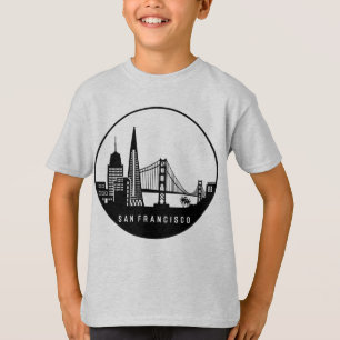 T-shirt Skyline de San Francisco en Californie