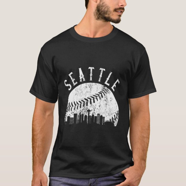 T-shirt Skyline de Seattle (Devant)