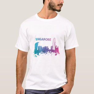 T-shirt Skyline de Singapour