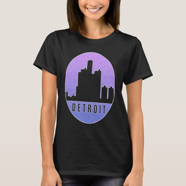T-shirt Skyline Détroit 1 (Devant)