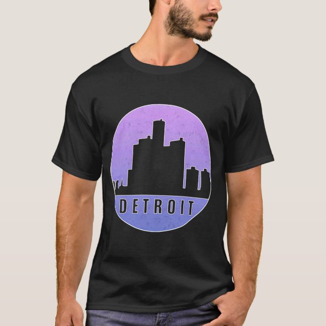 T-shirt Skyline Détroit 1 (Devant)