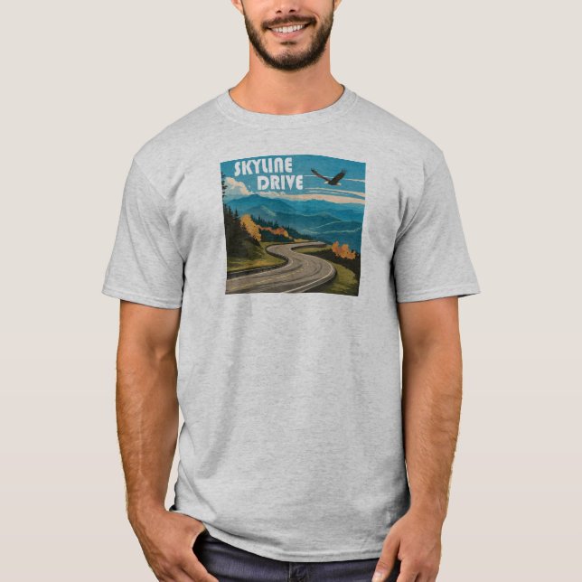 T-shirt Skyline Drive Virginia Eagle (Devant)