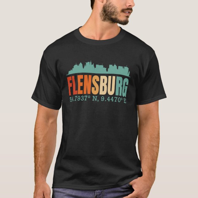 T-shirt Skyline Flensburg (Devant)