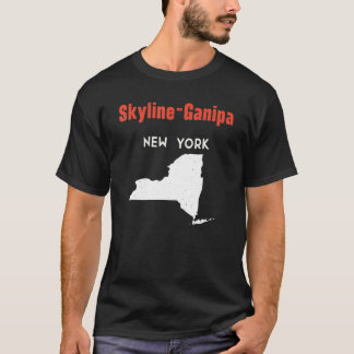 T-shirt Skyline Ganipa New York États-Unis Amérique Voyage