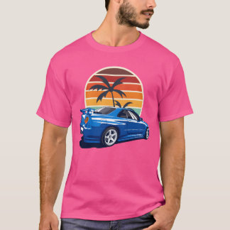 T-shirt SKYLINE GTRR34 JDMWINURBO Voiture Classique Japona