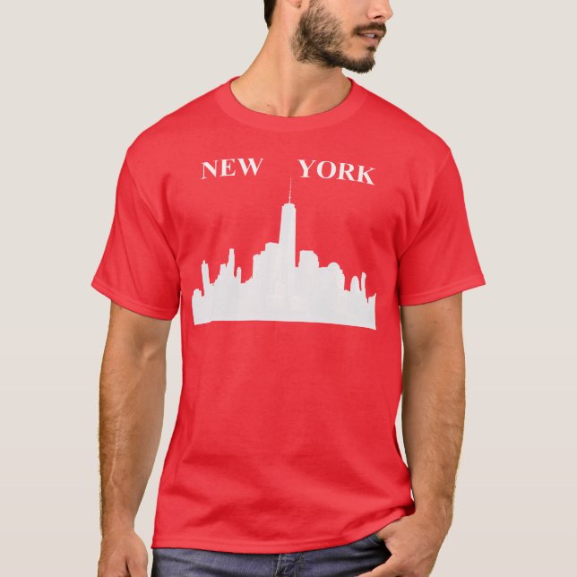 T-shirt Skyline New York - Hommes (Devant)