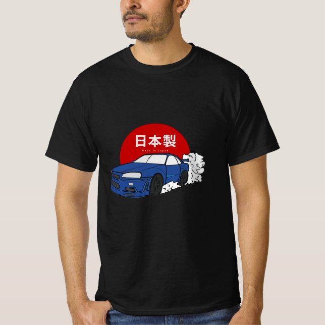 T-shirt Skyline R34 GTR (Devant)