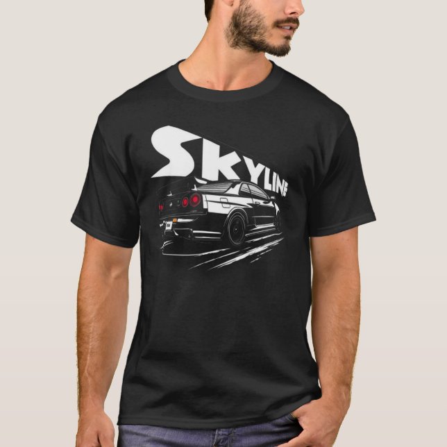 T-SHIRT SKYLINE R35 GTR  (Devant)