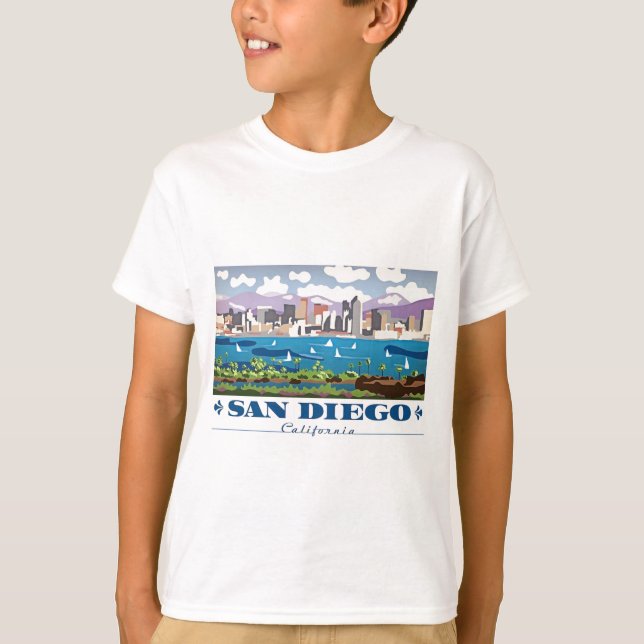 T-shirt Skyline San Diego (Devant)