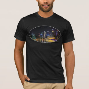 T-shirt Skyline Singapour pittoresque