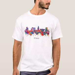 T-shirt Skyline Tunis Tunisie
