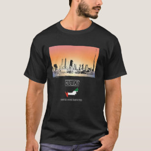 T-shirt Skyline Vacances Souvenir dubai uni émirat arabe