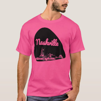 T-shirt Skyline Ville De Nashville Sur Onglet de guitare