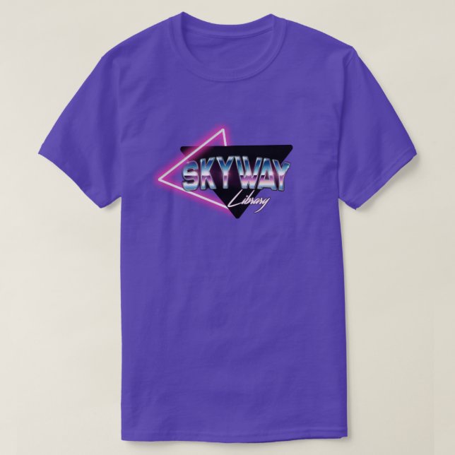 T-shirt Skyway Library des années 1980 (Design devant)