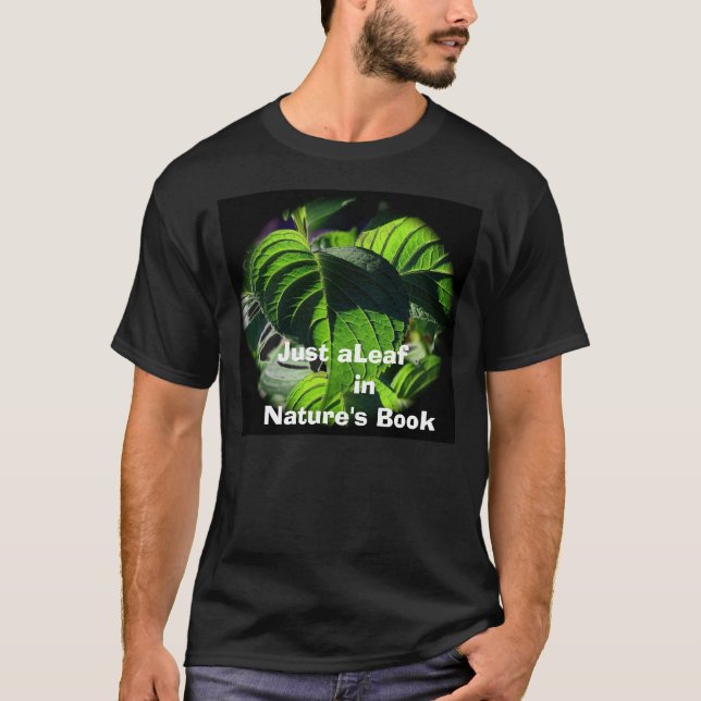 T-shirt sl2, juste aLeaf      dans   le livre de la nature (Devant)