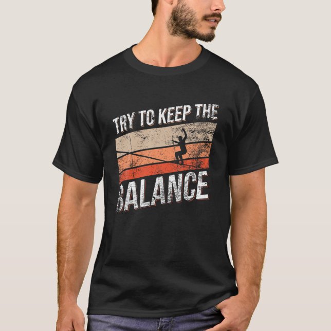 T-shirt Slackline Slacklining (Devant)