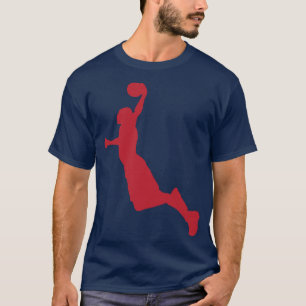 T-shirt slam dunk basketball silhouette ball sport