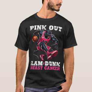 T-shirt Slam Dunk Cancer Du Sein Rose Out, Basket