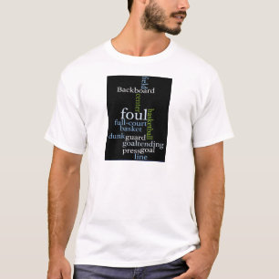 T-shirt Slam Dunk of Words : Jeu de basket-ball des champi
