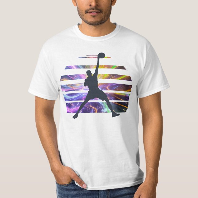 T-shirt Slam Dunk Silhouette | Sunset Glitch Ar (Devant)