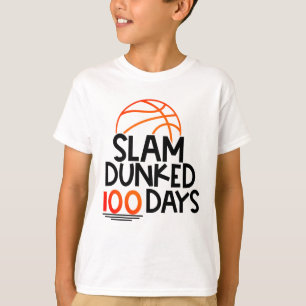 T-shirt Slam Dunked 100 jours Basket