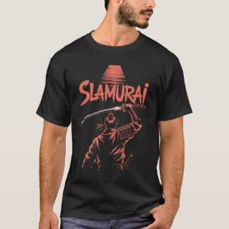 T-shirt Slamurai Funny Samurai Pun Tee Japonais Parodie An