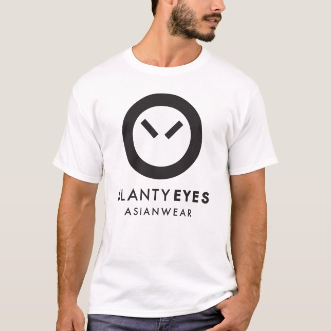 T-shirt Slanty observe la pièce en t de logo (Devant)
