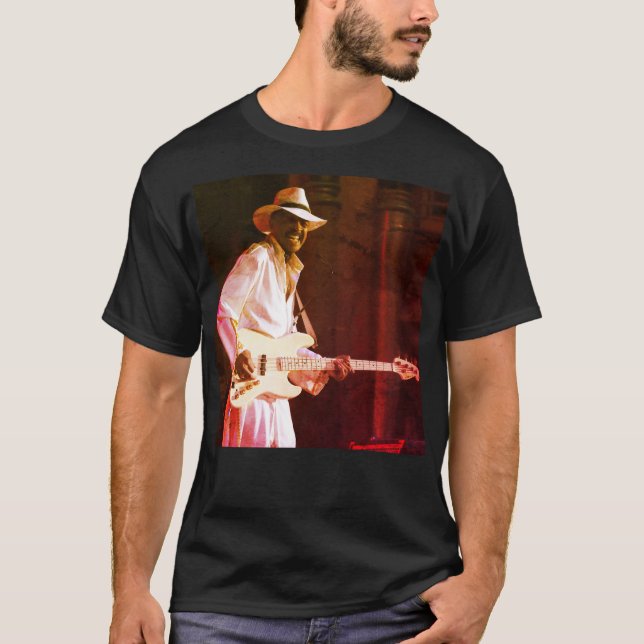 T-shirt Slap Bass Master Larry Graham de la flamme de pier (Devant)