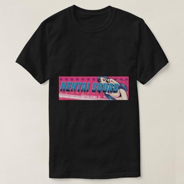 T-shirt Slap de voiture - Anime Girl - Hentai Squad Sticke (Design devant)