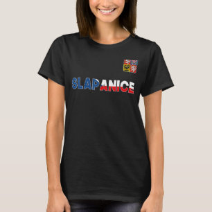 T-shirt Slapanice République Tchèque Drapeau Coeur Lion Co