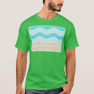 T-shirt Slaughter Beach Delaware Crashing Wave sur un DE S