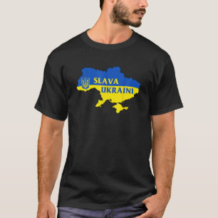 T-shirt Slava Ukraine Gloire à l'Ukraine Soutien F ukrain