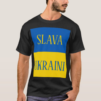 T-shirt Slava Ukraini Glory to Ukraine flag