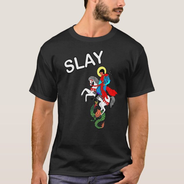 T-shirt Slay Saint George Slay Dragon (Devant)