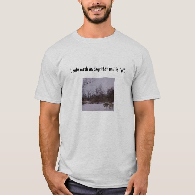 T-shirt Sledding de chien (Devant)