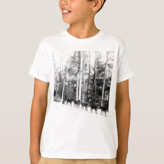 T-shirt Sledding de chien d'Alaska