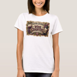 T-shirt Sleek Rose PROUD CITIZEN OF WINE COUNTRY Impressio