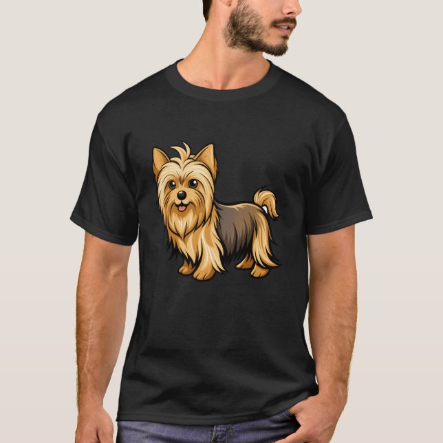 T-shirt Sleek Silkyerrier Strutting at Dog Show friend (Devant)