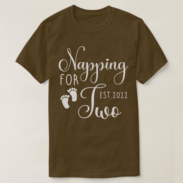 T-shirt Sleep For Two Pregnancy Baby  (Design devant)