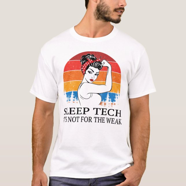 T-shirt Sleep Tech Ce n'est pas pour les faibles (Devant)