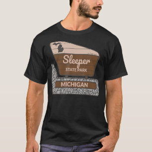 T-shirt Sleeper State Park Michigan MI Affiche de bienvenu