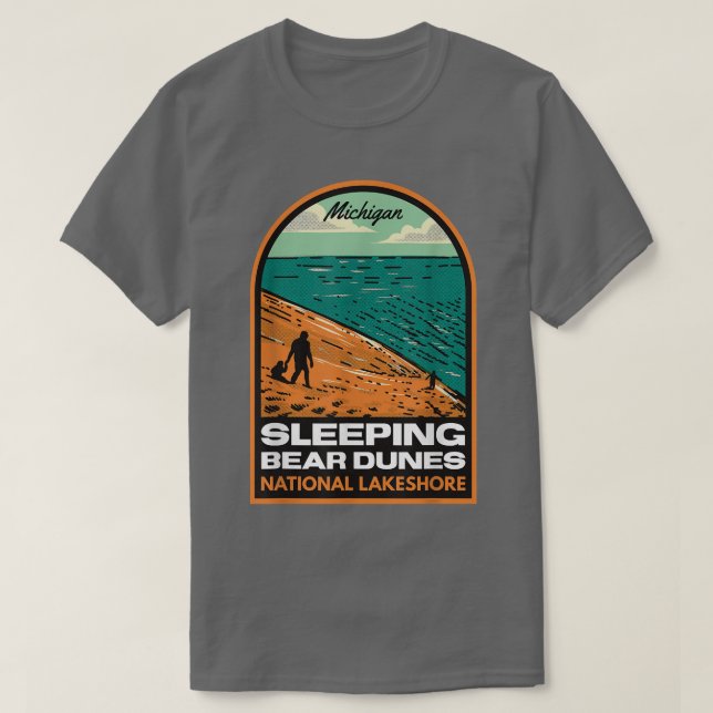 T-shirt Sleeping Bear Dunes National Lakeshore Michigan Vi (Design devant)