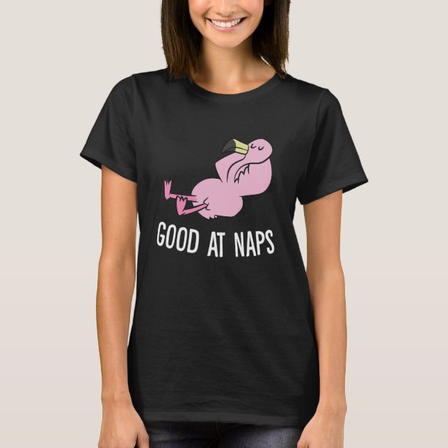 T-shirt Sleeping Flamingo Good At Naps Napping Flamingo Pa (Devant)