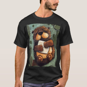 T-shirt Sleeping Sea Otter Party Animal maternelle