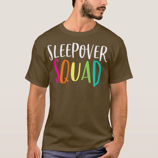 T-shirt Sleepover Squad Shirt Cute Slumber Pajama Party (Devant)