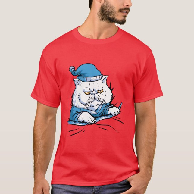 T-shirt Sleepy Cat ami (Devant)