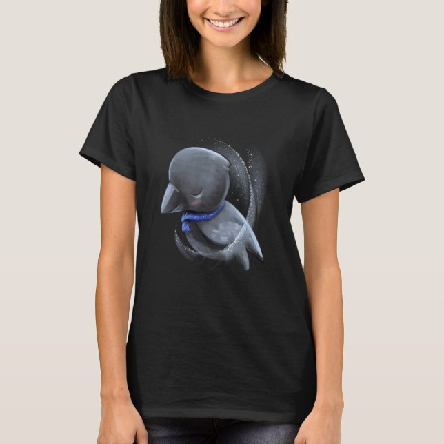 T-shirt Sleepy Chick Baby Crow (Devant)