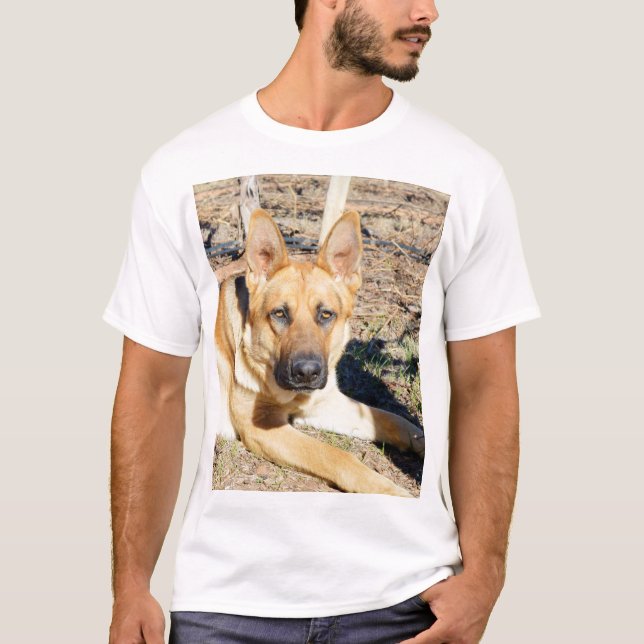 T-shirt Sleepy Eyes Allemand Shepard, (Devant)