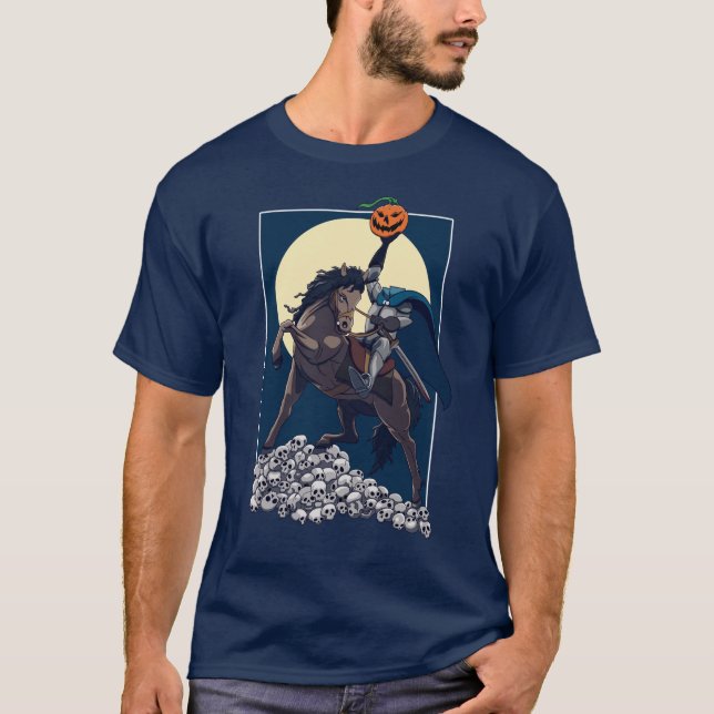 T-shirt Sleepy Hollow Horseman sans tête | Halloween (Devant)
