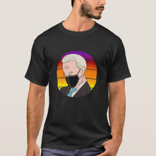 T-shirt Sleepy Joe Biden Portant un Masque Drôle Mème Bide